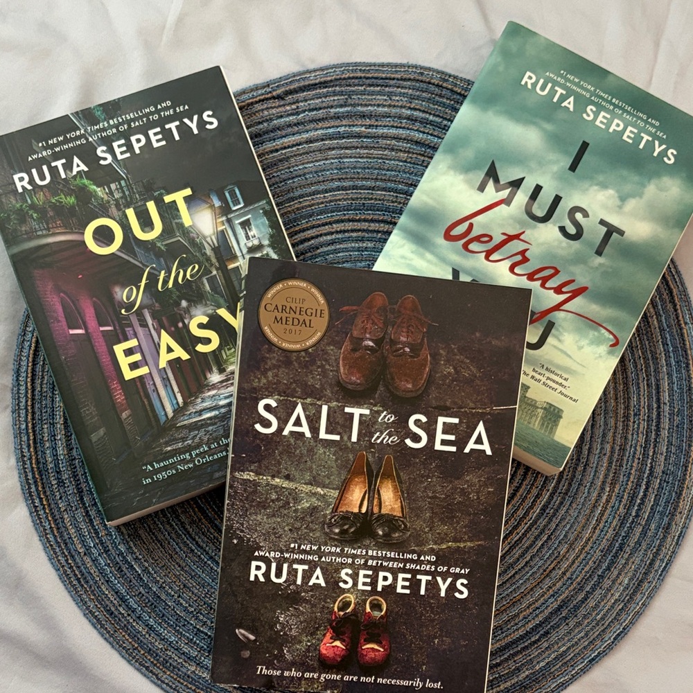 Set of Three young adult historical fiction novels by Rita Sepetys